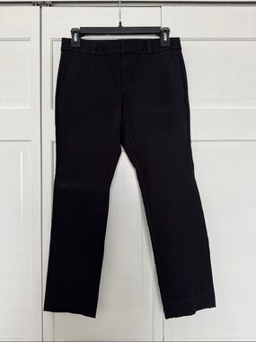 Classic Black Straight-Leg Dress Pants